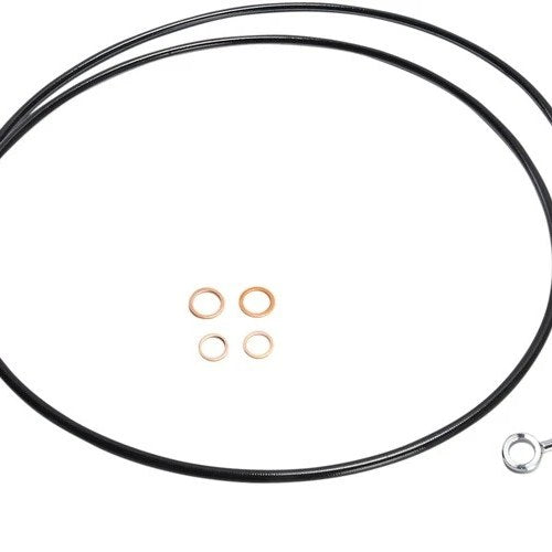Magnum Alternate Length XR ABS Front Upper Brake Line 72" Blk/Chr #SBC1401-72