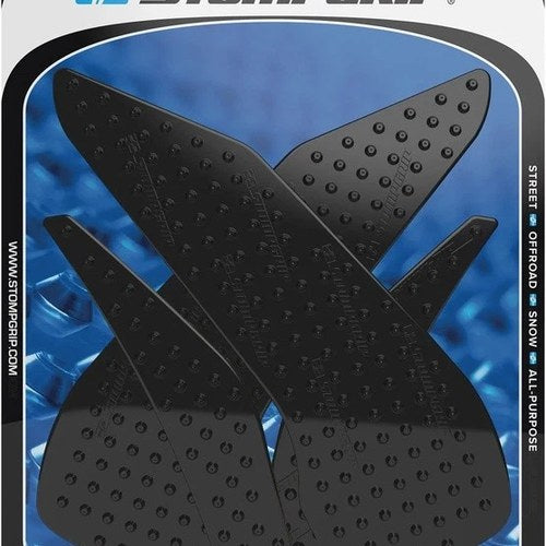 Stomp Volcano Profile Traction Pad Tank Grips Black #55-10-0166B Ducati