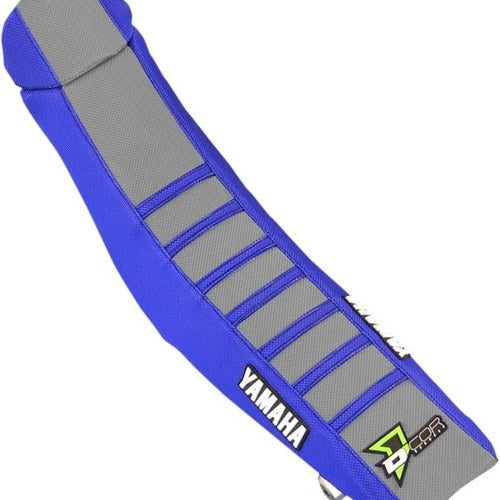 Dcor Ribbed Seat Cover Star Racing Blue/Grey for Yamaha YZ250F/YZ450F
