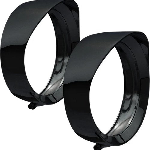 Headwinds Mariah Spot Light Trim Rings 4.5" Black #1-4028ZAP Harley Davidson