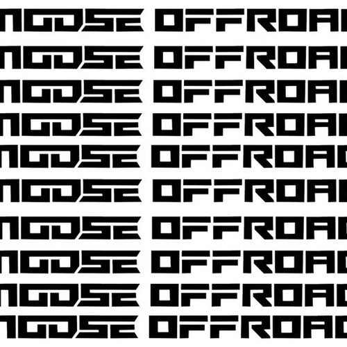 Moose Offroad Corporate Horizontal Decals Black 10-Pack