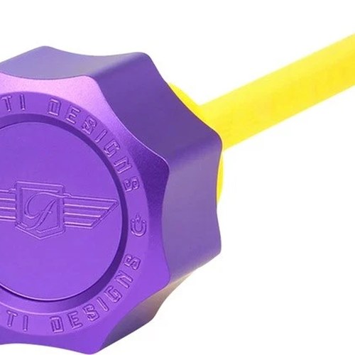 Figurati Designs Performance Magnetic Oil Dipstick Curved Purple #FDP01-M8SM-P