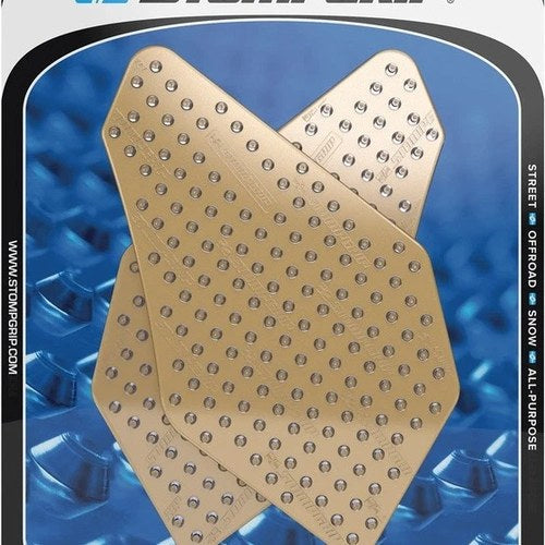 Stomp Volcano Profile Traction Pad Tank Grips Clear #55-10-0028-1C for Kawasaki