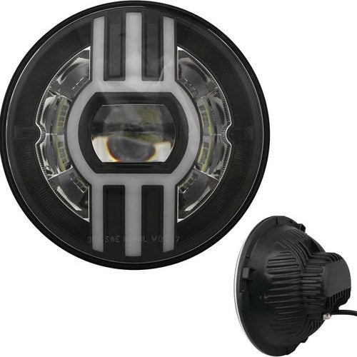 Cyron Lighting Beast II Integrated LED Drl 7" Headlight Black