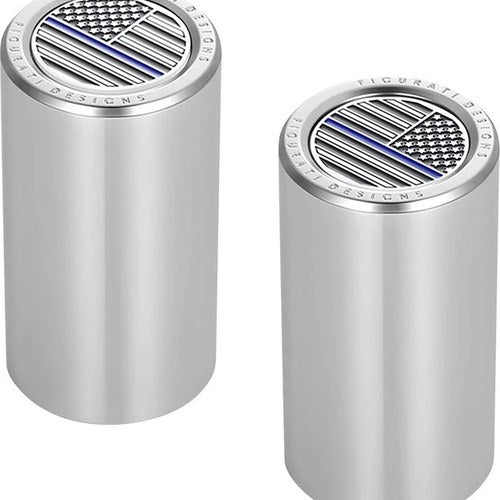 Figurati Designs Long Docking Hardware Covers US Flag Blue Line Polished