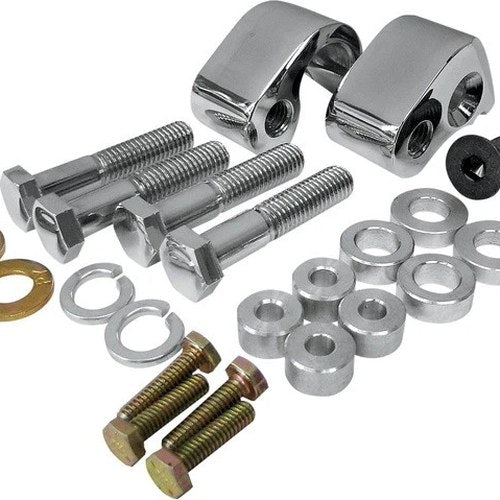 LA Choppers Rear Lowering Kit -1" Chrome #LA-7590-00 Harley Davidson