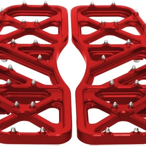 Flo Motorsports V5 Driver Floorboards Red Indian Chieftain/Roadmaster