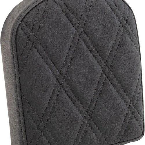 Drag Specialties Double Diamond Pad for Square Sissy Bars Short Black