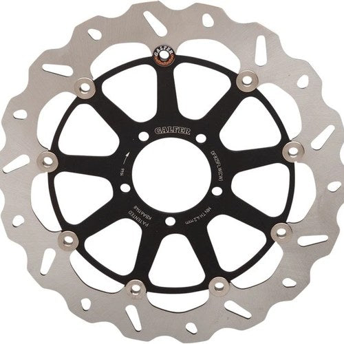 Galfer Std Floating Wave Front Right Brake Rotor w/Aluminum Carrier #DF825CWD