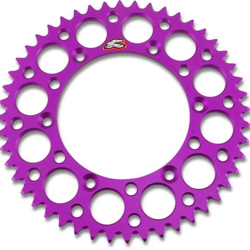 Renthal 520 Ultralight Aluminum Rear Sprocket 50T Purple #150U-520-50GBPE