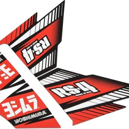 Yoshimura RS-4 Muffler Decal Set 4-Piece
