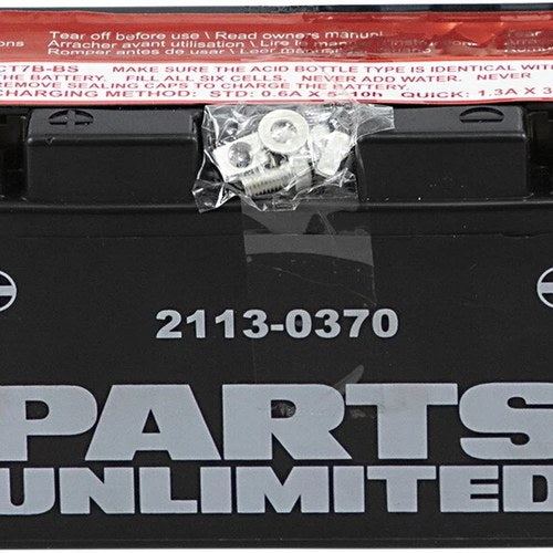 Parts Unlimited Agm Maintenance Free Battery #173853