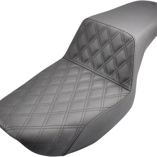 Saddlemen Step-Up LS Seat F. Lattice Stitch Black #283590 Harley Davidson