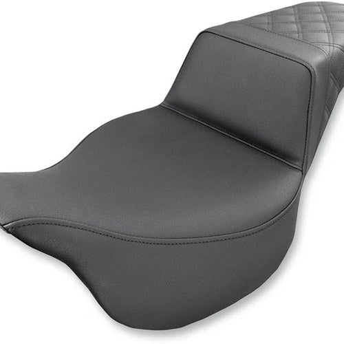 Saddlemen Step-Up LS Seat R. Lattice Stitch Black #283627 Harley Davidson