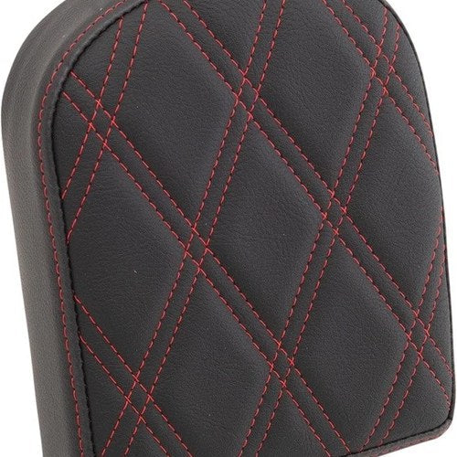 Drag Specialties Double Diamond Pad for Square Sissy Bars Short Black/Red