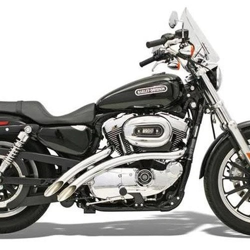 Bassani Radial Sweepers Exhaust System Chrome #XL-FF12 Harley Davidson Sportster