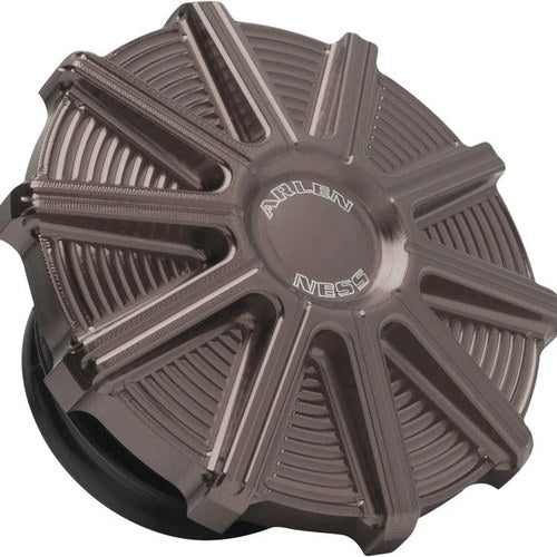 Arlen Ness 10-Gauge Gas Cap Titanium #701-007 Harley Davidson