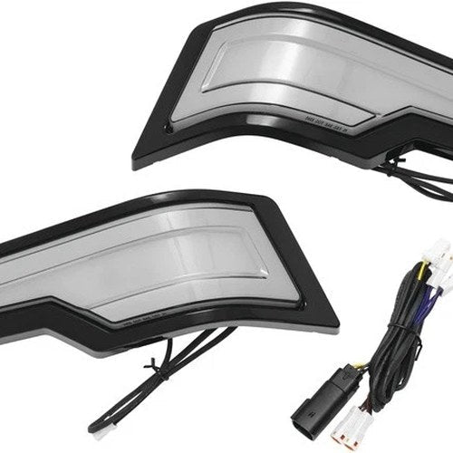 Kuryakyn Tracer Tour Pak LED Rear Lights Black Smoke/Red #2955 Harley Davidson