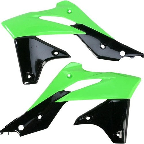 Acerbis Radiator Shrouds Green/Black fits Kawasaki KX250F 2013-2016