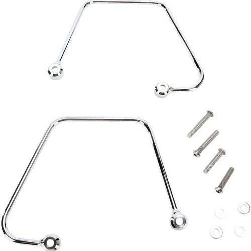 Cobra Saddlebag Supports Chrome fits Yamaha XVS1300C Stryker 2011-2017