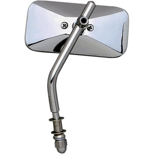 Emgo Classic Chopper Mirror Rectangular 8mm Aluminum Chrome Harley-Davidson