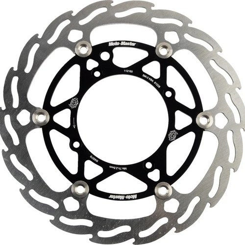 Moto-Master Flame 260mm Floating Aluminum Brake Rotor Front Black #112160 KTM