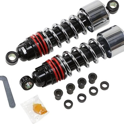Burly Brand Slammer Plus Shocks Chrome Harley Davidson Sportster/XR1200X/XR1200