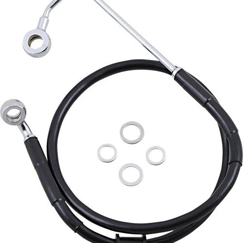 DS Black Vinyl Front Upper ABS Brake Line Kit 30-3/4" Black #212064
