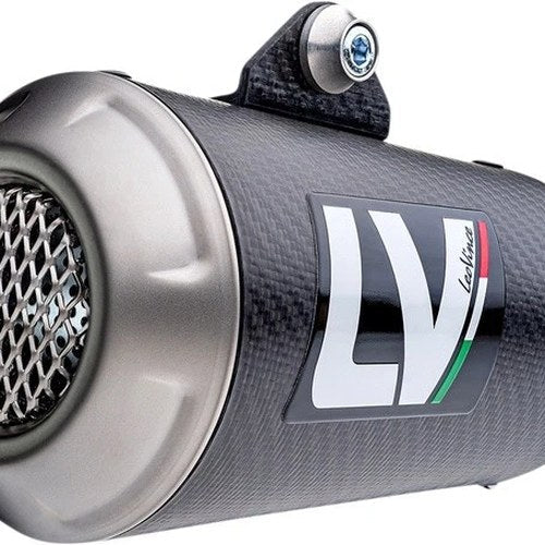 Leo Vince LV-10 Universal Slip-On Muffler Right 54mm Inlet Carbon Fiber