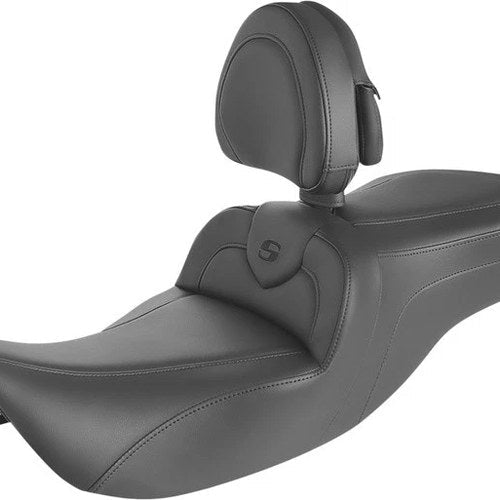 Saddlemen RoadSofa Seat With Backrest #284532 Harley Davidson