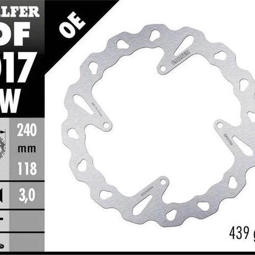 Galfer Wave Rotor Front #DF017W fits Honda