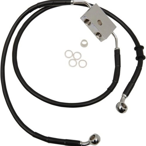 DS Extended Front Brake Line Kit Black ABS Only +8" Oversize #3300549