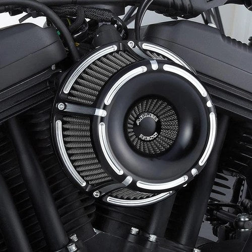 Arlen Ness Slot Track Inverted Air Cleaner Kit Black Harley Davidson Sportster