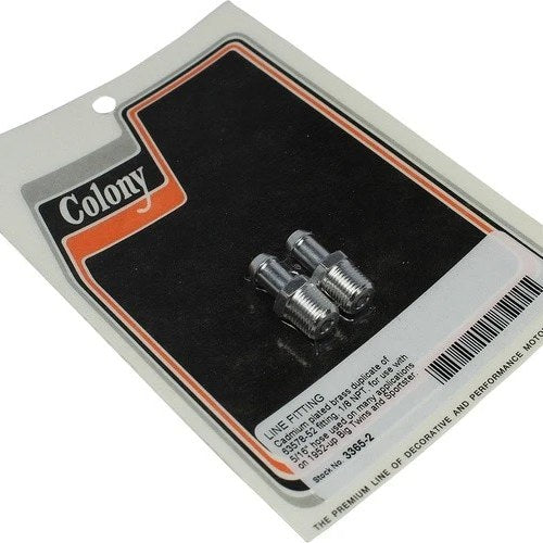 Colony Line Fitting for 5/16" Hose 1/8" Npt 63578-52 #3365-2 Harley Davidson
