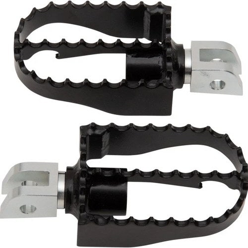 Burly Brand MX-Style Footpegs Driver #B13-1007B Harley Davidson/Triumph Thruxton