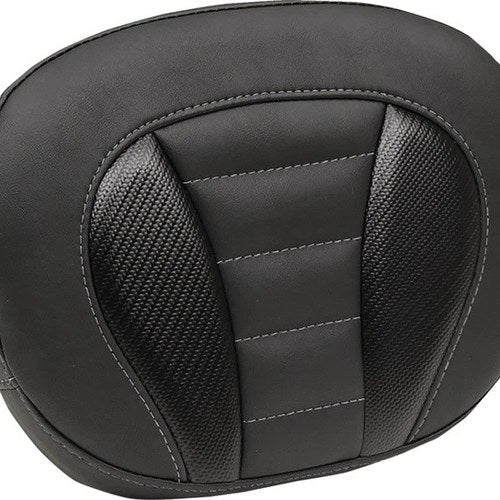 Mustang Deluxe Touring Sissy Bar Pad Gunmetal Stitch 12"W x 9"H #89015GM