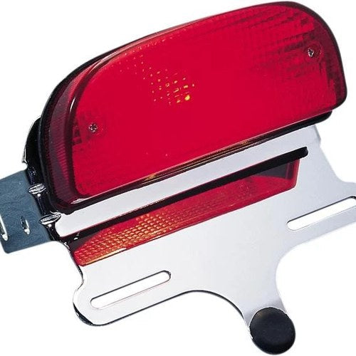 DS Custom Taillight and Chrome License Bracket for Fat Bob Fender