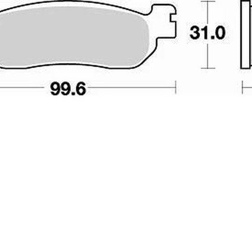 Braking SM1 Brake Pads #822SM1 for Yamaha TW200/XT225/YZF-R6/YZF-R1