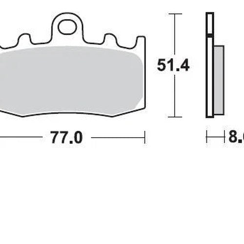Braking CM55 Brake Pads #892CM55 BMW R 1200/K 1200/R 1150/K 1300/R 1100/Megamoto