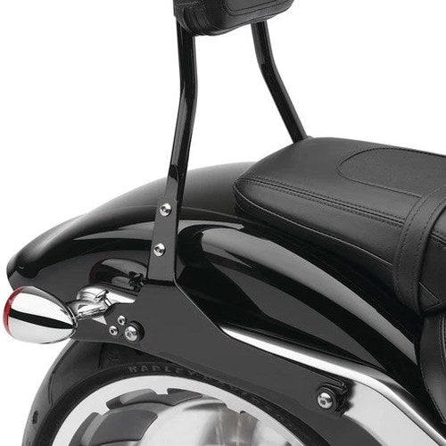 Cobra Detachable Round Passenger Backrest Black #602-2007B Harley Davidson