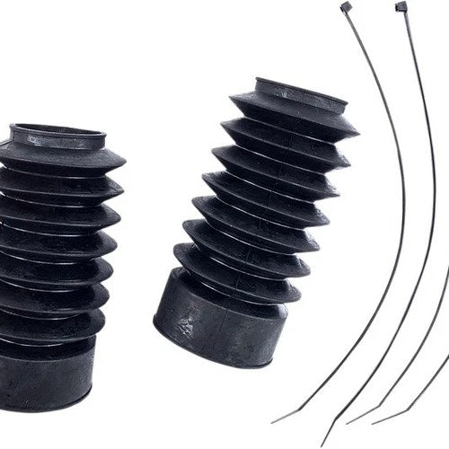 Drag Specialties Rubber Fork Boots Black 49mm 7"