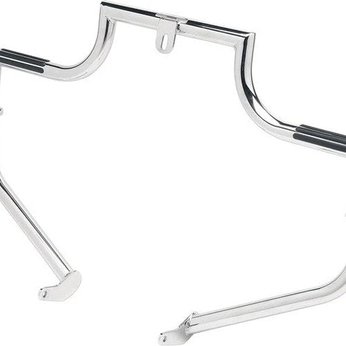 Lindby Twinbar Highway Bar With Integrated Pegs 1.25" Chrome #1201