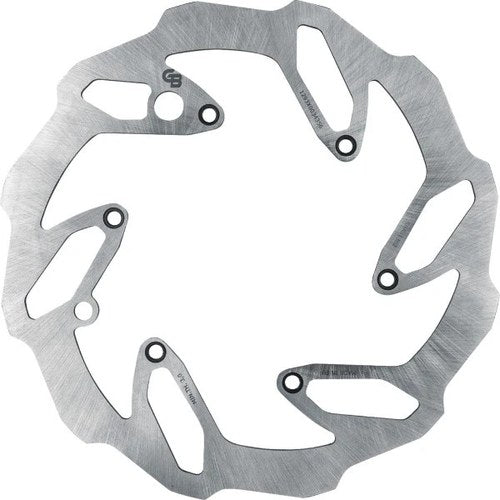 GBrakes Solid Wave Brake Rotor 240mm Rear Silver #GBD9033XX Beta