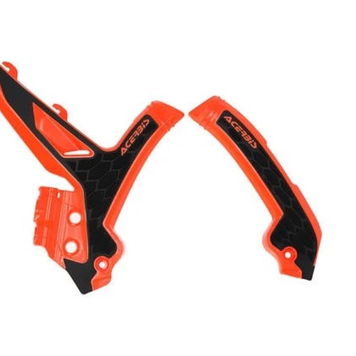Acerbis X-Grip Frame Guards Orange/Black #2975045225 KTM