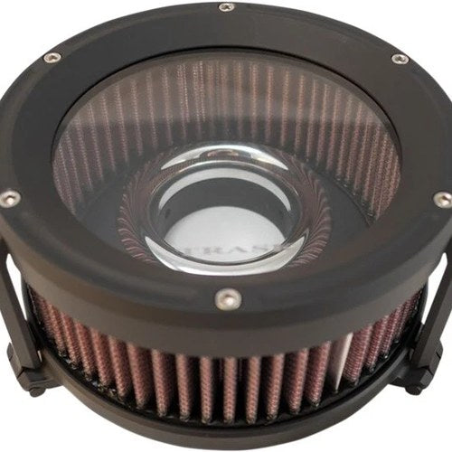 Trask Assault Charge High-Flow Air Cleaner Black #TM-1021BK Harley Davidson