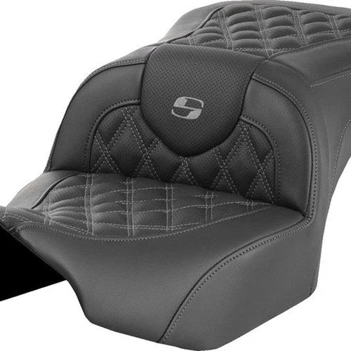 Saddlemen RoadSofa LS Seat Gray Stitch Harley Davidson Road Glide/Street Glide