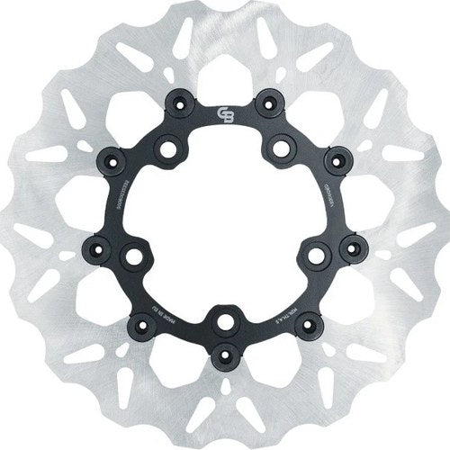GBrakes Floating Wave Brake Rotor 11.8" Rear Black Harley Davidson V-Rod