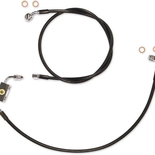 Magnum Alt Length XR Complete ABS Front Brake Line Kit 34" Blk/Chr #SBC1316-34