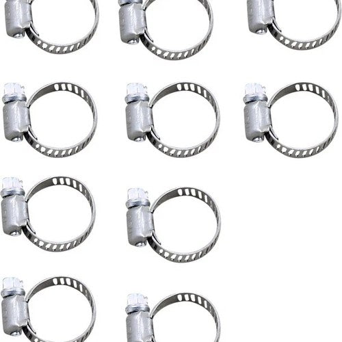 Magnum Fuel Line 3/8" Mini Hose Clamps Stainless Steel 10-Pack
