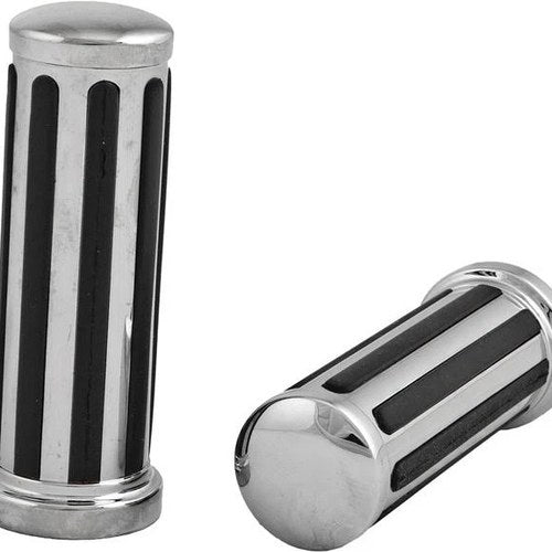 HardDrive Rail Style Grips w/ Smooth End Caps #17-0513 Harley Davidson